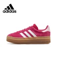 thumbnail image 3 of Pantalones cortos de tabla de caña baja para mujer Adidas Gazelle Bold en blanco y negro, calzado informal resistente al desgaste y antideslizante, 3 of 5
