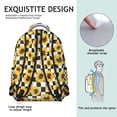 thumbnail image 5 of Checke Sunflower Backpack for School,Cute School Bag,Schoolbag with Adjustable Shoulder Straps & Padded Back,15.3"x11"x7.1".﻿, 5 of 6