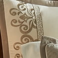 thumbnail image 4 of Riverbrook Home 10 Pc Comforter Set, King, Ivory/gold, Hillcrest, Embroidered, Polyfil Filling, Adult, 4 of 5