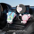thumbnail image 4 of ZHAOCHENG Soporte para teléfono de coche, soporte con clip para rejilla de ventilación, bonito soporte para teléfono móvil, Compatible con accesorios para teléfonos inteligentes de 4 a 7 pulgadas, ros, 4 of 5
