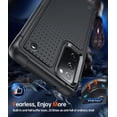 thumbnail image 4 of for S20 FE 5G Phone Case: Samsung S20FE 5G Case with [2 Pack] Screen Protectors, Shockproof Heavy Duty Dual Layer Protective Hard PC Textured Back & Soft Bumper Case Cover Galaxy S20 FE, Black, 4 of 7