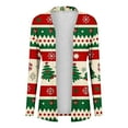 thumbnail image 4 of Womens Christmas Cardigan Merry Xmas Printed Open Front Long Shirts Holiday Casual Long Sleeve Comfy Shirts Winter Fashion Outfit Tops S-5Xl, 4 of 4