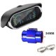 thumbnail image 1 of 2 In 1 Voltage Meter Water Temp Gauge + 34mm Adapter 10mm Sensor 1/8npt 12v 24v Car Lcd Display Backlight Car Truck Motorcycle, 1 of 1