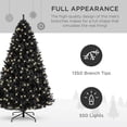 thumbnail image 3 of Árbol de Navidad Best Choice Products, 7,5 pies, preiluminado, negro, 3 of 7