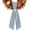 Blue, variant on Burnt Orange Plaid Wreath Sash for Front Door, Gingham Check Minimalist Grid Farmhouse Decorative Sash for Wreath, Garland Ribbon Accessories for Party Yard Doorway Porch Wall Indoor Outdoor Decor