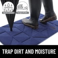 thumbnail image 5 of Buganda Indoor Doormats, Absorbent Trapper Dirt Door Mats, Non Slip Low Profile Inside Doormats for Entryway, 24x36, Navy Blue, 5 of 9
