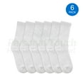 thumbnail image 2 of Diabetic Socks Men's & Women Crew Style Physicians Approved Socks, 6 Pairs, Size 10-13 (White), 2 of 5