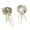 Bean green, variant on Pearls Chain Flower Brooch Applique for Jeans Hat Bag Scarf Curtain Clothes Accessories Badges Sew on