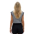 thumbnail image 2 of LMLYSoH Womens Knit Sweater Vest Sleeveless Round Neck Button Up Striped Tops for Casual Streetwear, 2 of 8