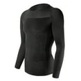 thumbnail image 5 of Men Compression Shirt Slimming Body Shaper Abs Control Undershirt Long Sleeve Shapewear, 5 of 5