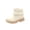 White, variant on Girls Pearl Lace Ankle Booties Big Kids Side Zipper Platform Short Boots Soft Non-Slip Princess Casual Daily Footwear for Spring Autumn School