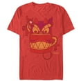 thumbnail image 1 of Men's Mulan Mushu Dragon Mask Graphic Tee Red Large, 1 of 3