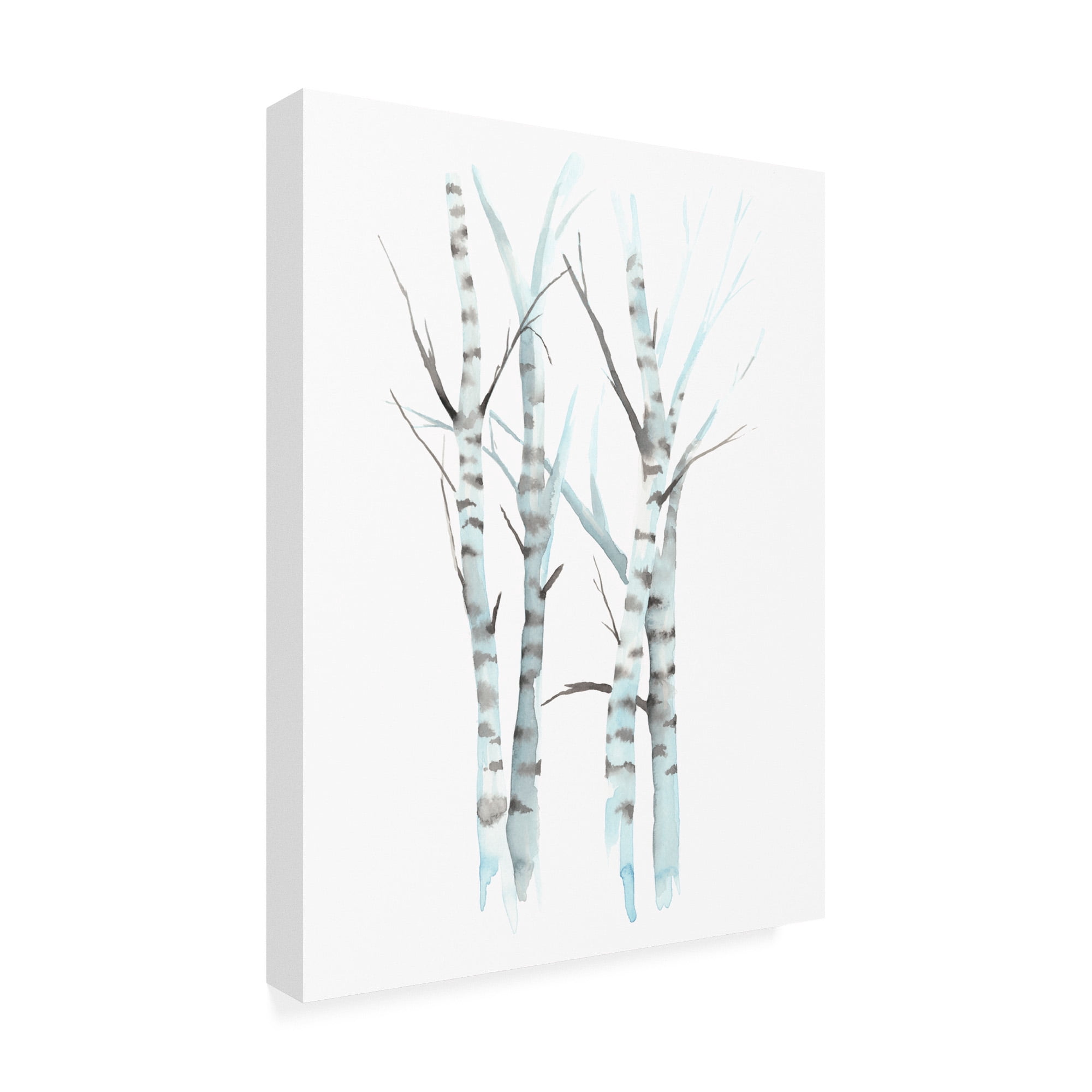 Trademark Fine Art 'Aquarelle Birches I' Canvas Art by Grace Popp