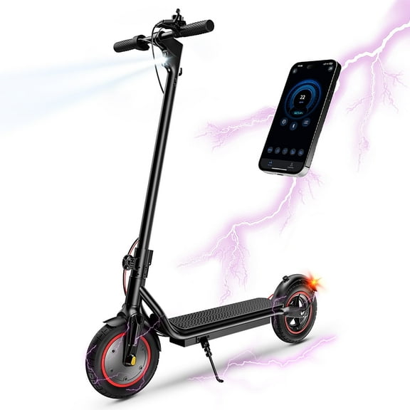 ZapRun Electric Scooter for Adults Teens, 500W with 23 Miles Range 22 mph Max, 10" Tires Commuter Escooter, Smart App & Dual Braking Folding E-Scooter