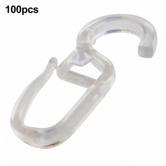 Curtain Ring Curtain Hooks Click Part Reusable 100pcs 30*14.5mm Garden Hardware Durable High-Quality Materials