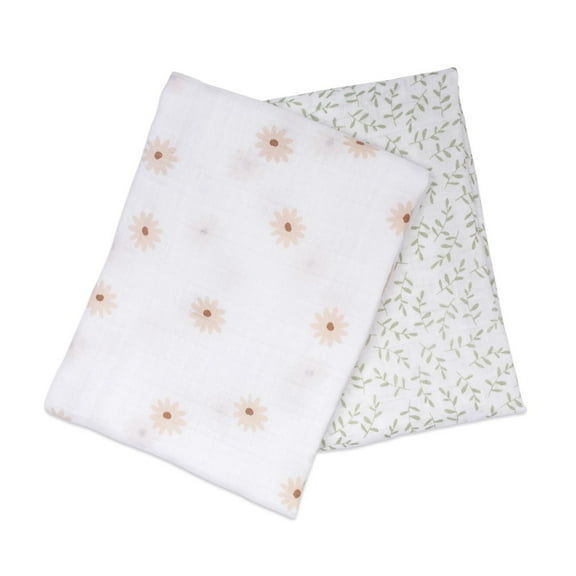 Lulujo - Baby, Infant - Boho Collection - Cotton Muslin Swaddle Blankets - 2 Pack