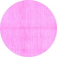 thumbnail image 1 of Ahgly Company Indoor Round Solid Purple Modern Area Rugs, 5' Round, 1 of 4