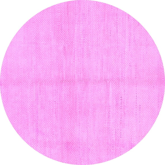 Ahgly Company Indoor Round Solid Purple Modern Area Rugs, 5' Round