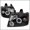 Black, variant on Halo LED Projector Headlight for 07 to 12 Chevrolet Avalanche- Chrome - 17 x 18 x 22 in.