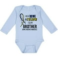 thumbnail image 3 of Inktastic I Wear Blue and Yellow for my Brother- Down Syndrome awareness Boys or Girls Long Sleeve Baby Bodysuit, 3 of 5