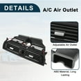 thumbnail image 2 of Panel de Ventilación de Aire Unique Bargains para BMW 528i 2011-2016 Rejilla de Aire Acondicionado Negra Duradera No.64229209136 1 Pcs, 2 of 4