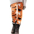 thumbnail image 1 of Gibobby Leggings con bolsillos dama Leggings con estampado Halloween para mujer Leggings elásticos pantalones casuales botas pantalones（Amarillo， XXL), 1 of 5