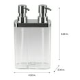 thumbnail image 5 of Kitchen Details Dual Pump Soap & Lotion Dispenser in Clear, 5 of 5