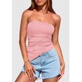 thumbnail image 3 of Top Bandeau PRETTYGARDEN Mujer Verano 2025 Sin Tirantes Rosa, 3 of 6