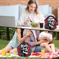 thumbnail image 7 of Herdesigns Sugar Skull Floral Gothic Insulated Lunch Bag Neoprene Lunch Box for Women Men Soft Cooler Bag Washable Lunch Tote for Work Outdoor Picnic, 7 of 7