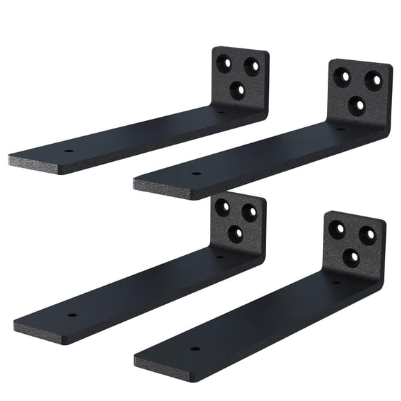 Soportes flotantes para estantes NEODROP de 25 cm, resistentes, paquete de 4