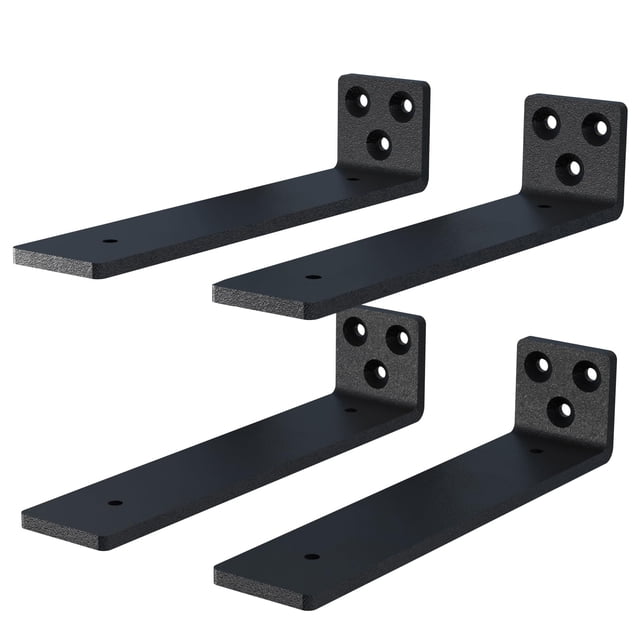 Soportes flotantes para estantes NEODROP de 25 cm, resistentes, paquete de 4