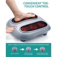 thumbnail image 3 of Masajeador de pies Nekteck Shiatsu Heated Electric con Heat Grey, 3 of 9