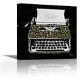 thumbnail image 1 of Analog Jungle Typewriter - Contemporary Fine Art Giclee on Canvas Gallery Wrap - wall décor - Art painting - 12 x 12 Inch - Ready to Hang, 1 of 2