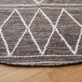 thumbnail image 3 of SAFAVIEH Kilim Chloe Tribal Area Rug, Brown/Ivory, 6' x 6' Round, 3 of 8