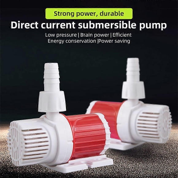 DC Aquarium Pump 20W 1000-1200L/H High Flow DC 12V Submersible Pump Ultra-Quiet 16.4ft Max Lift Booster Brushless Pump for Pond Fish Tank Fountain