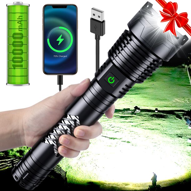 Linterna LED Weoxi Super Bright 3.600.000 lúmenes recargable