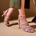 thumbnail image 5 of SZJXBUY High Heel Sandals for Women 2026 Summer Casual Open Toe Strappy Breathable Slingback Stiletto Heel Sandals Elegant Party Dress Shoes Beige,40, 5 of 9