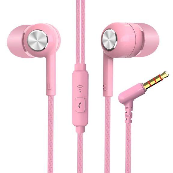 GJX Wired Earbuds with Microphone 3.5mm — Noise Isolating Headphones with Wire, Earphones Wired, Headphones with Microphone for Computer, Ear Phones Android Electronics