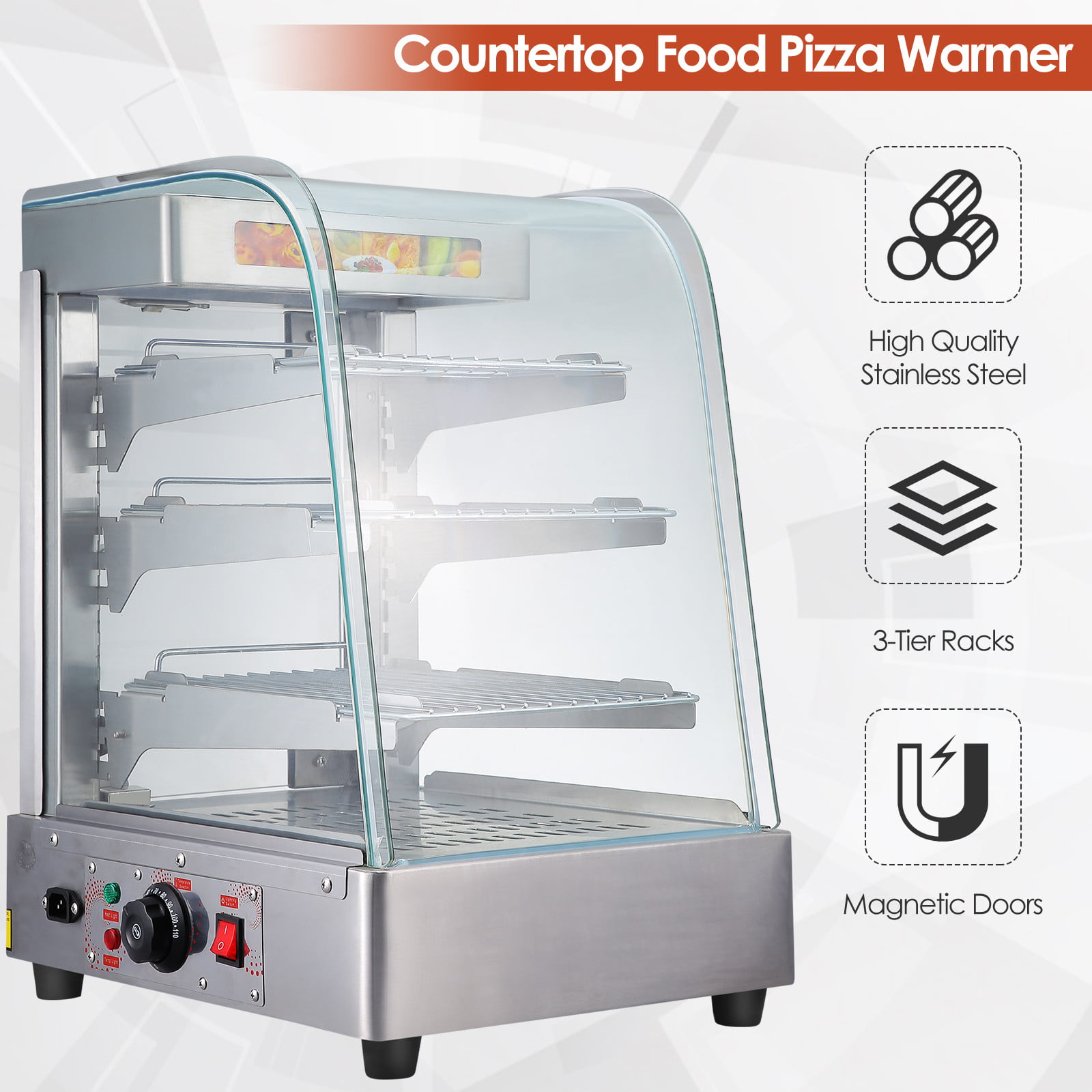 Commercial Food Warmer pizza warmer display case pizza warmer patty warmer 