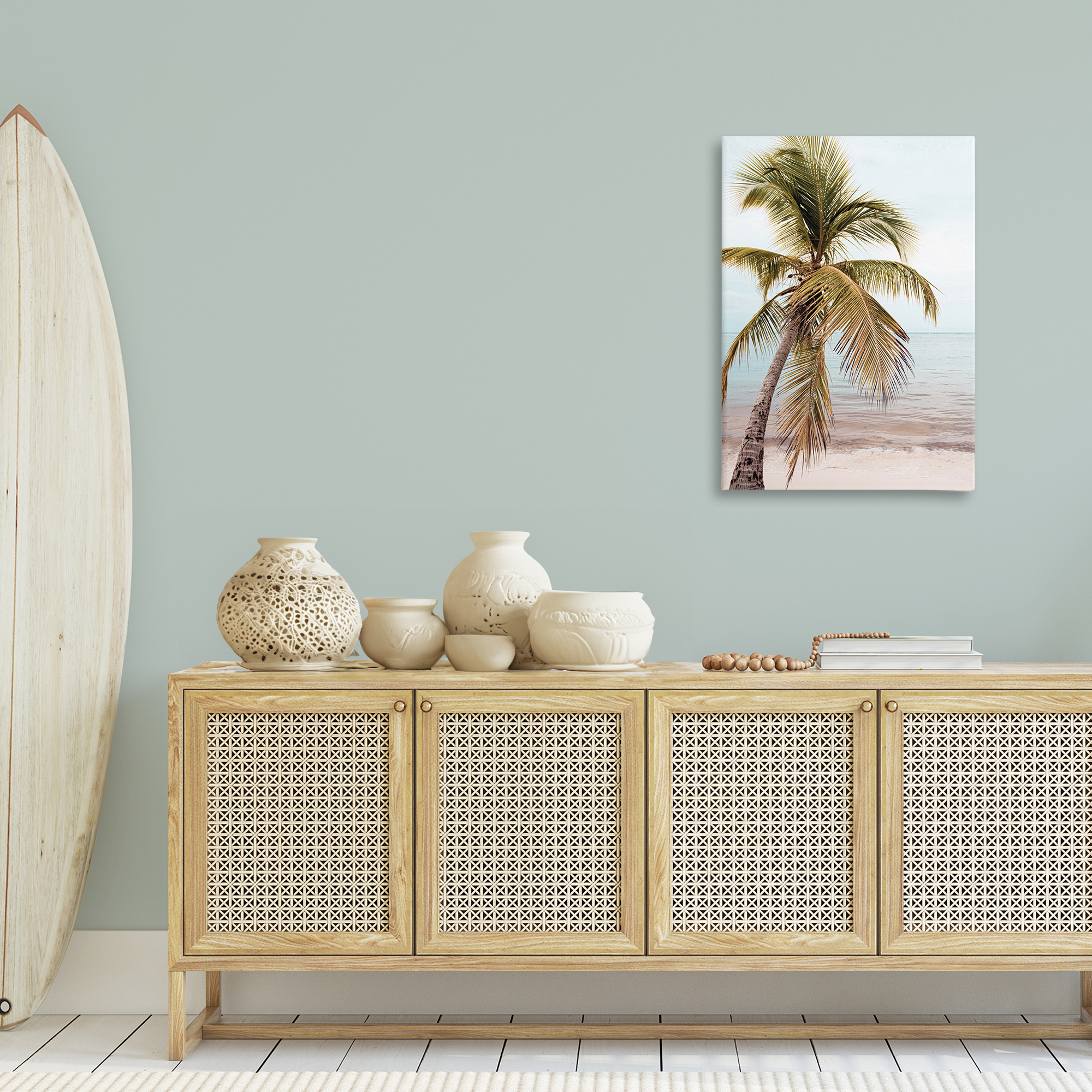 Stupell Industries California Summer Palm Nautical & Beach Photography Wrapped Canvas Art Print Wall Art, 24 x 36