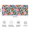 thumbnail image 3 of Pioneer Flower Floral Print Pattern Bathroom Rugs Mat, Non Slip Microfiber Bathroom Rug with Rubber Backing, Soft Mats for Bathroom Floor Tub Shower, 24"x60", 3 of 5