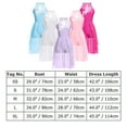 thumbnail image 5 of IBTOM CASTLE Women Lyrical Dance Costumes Lace Flower Embroidery Spliced Tulle Dress Flowy Chiffon Leotard Skirt XL Pink, 5 of 8