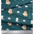 thumbnail image 2 of Soimoi Velvet Fabric Sweet Cat Kids Decor Fabric Printed Yard 58 Inch Wide, 2 of 3