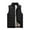 Black, variant on qolati Men's Puffer Vest Jacket Fashion Sleeveless Fleece Lined Winter Outdoor Zipper Jackets Loose Warm Cotton Padded Outdoor Outwear
