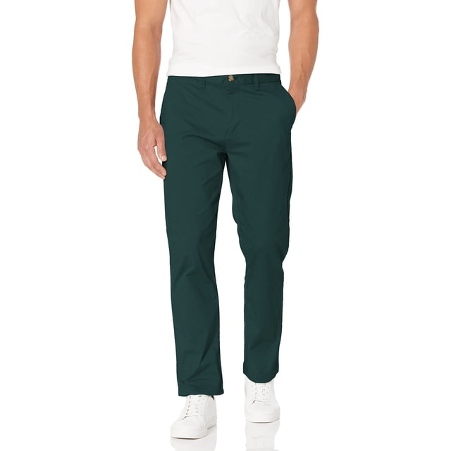 Pantalones chinos Tommy Hilfiger personalizados para hombre, color verde, 30 de ancho x 34 de largo