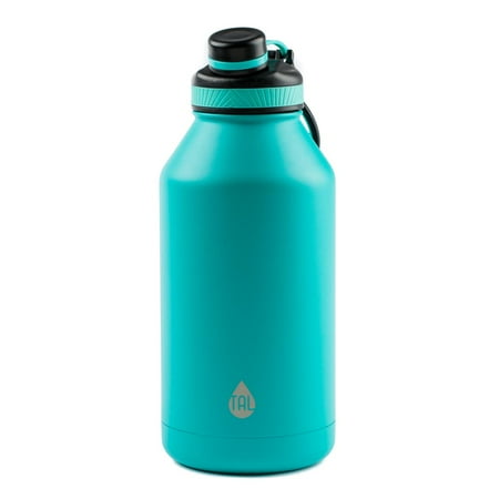 Tal 64 Ounce Double Wall Vacuum Insulated Stainless Steel Ranger Pro Teal Water (Best Metal Drinking Bottle)