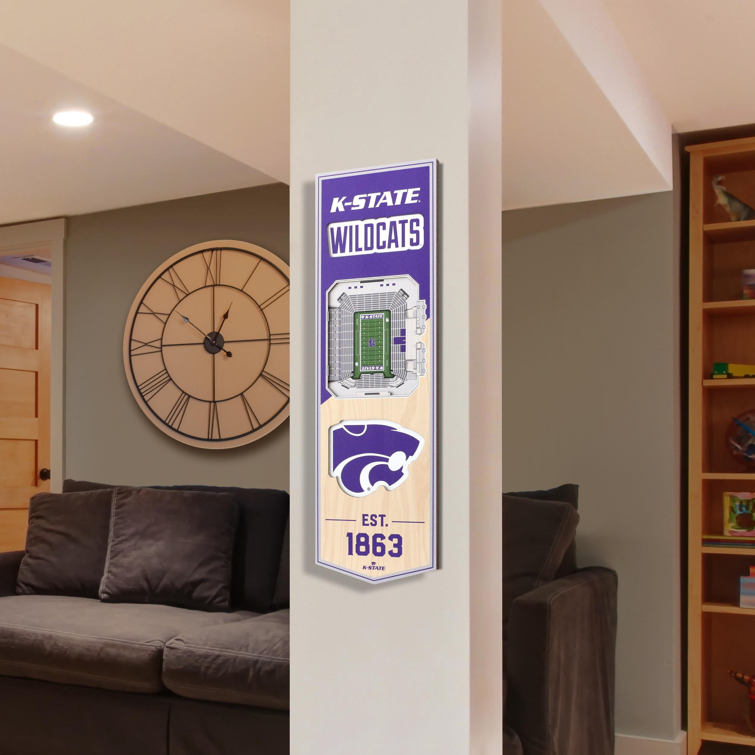 Kansas State Wildcats 6'' x 19'' 3D StadiumView Banner