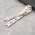 thumbnail image 3 of Pulsera Magnética, Pulsera De Salud De Acero Inoxidable Para Hombres, Imán Ajustable 4 En 1 Para Regalo De Cumpleaños, Regalo De Navidad, Mujeres Y Hombres Amonsee Stainless Steel Bracelet, 3 of 8