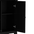 thumbnail image 4 of Amherst 32 inch Wide Solid Wood Transitional Low Storage Cabinet in Black, 4 of 10