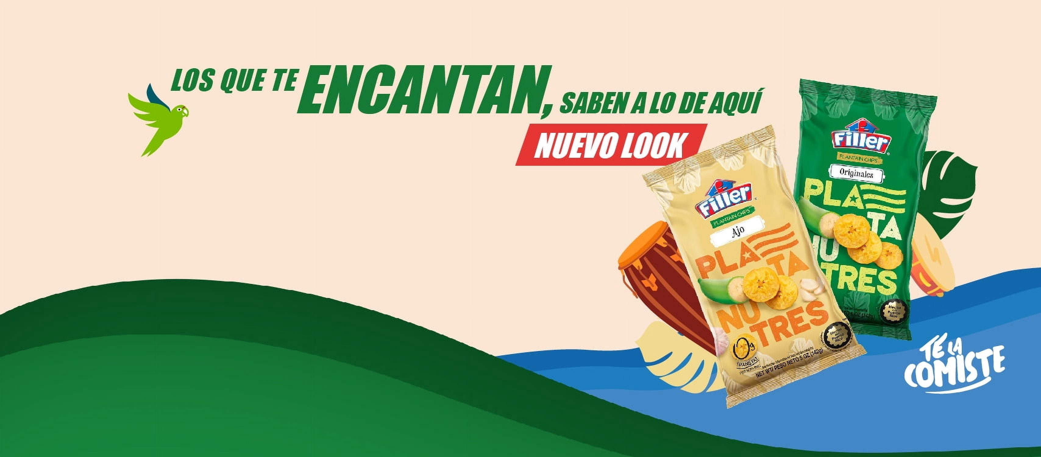 Filler Plantain Chips, Platanutres, Snack, 5 oz. Bag